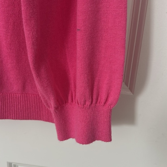 Talbots Pink Sweater size large petite crewneck, long sleeve - Picture 5 of 6